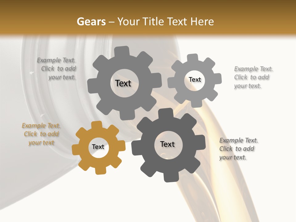Lubricant Liquid Close Up PowerPoint Template