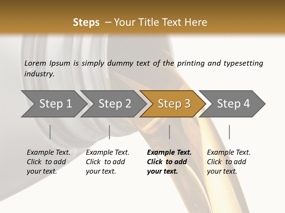 Lubricant Liquid Close Up PowerPoint Template
