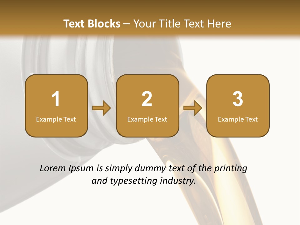 Lubricant Liquid Close Up PowerPoint Template