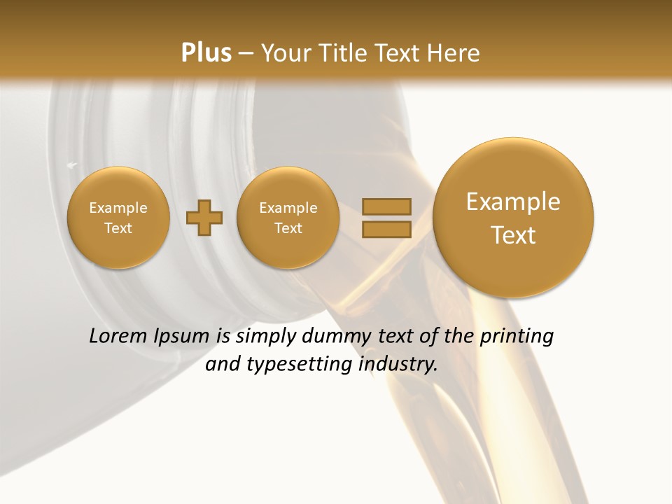 Lubricant Liquid Close Up PowerPoint Template