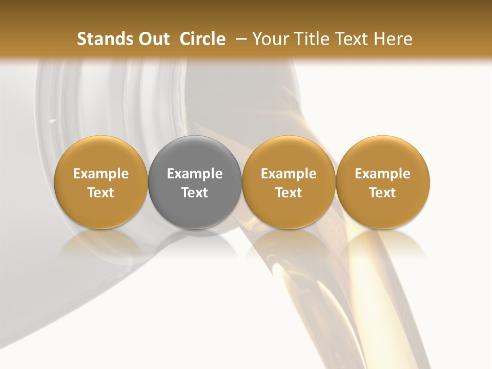 Lubricant Liquid Close Up PowerPoint Template