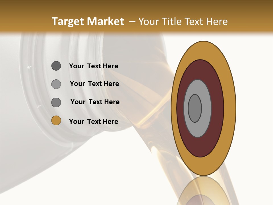 Lubricant Liquid Close Up PowerPoint Template