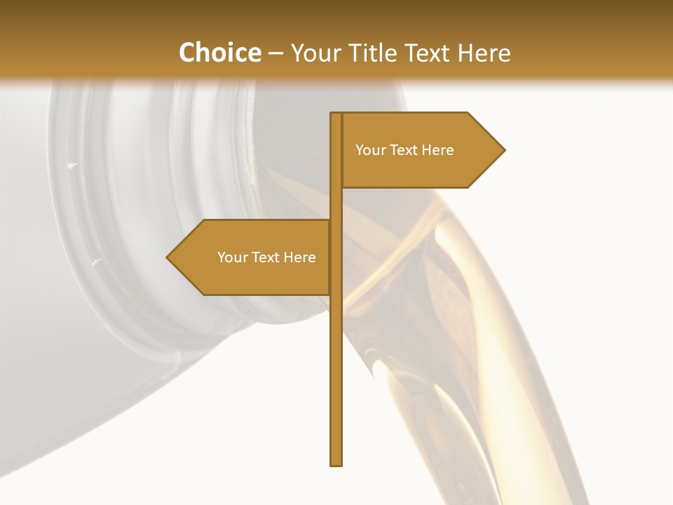 Lubricant Liquid Close Up PowerPoint Template
