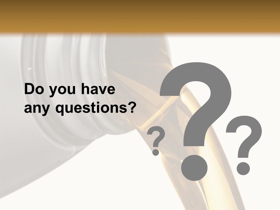 Lubricant Liquid Close Up PowerPoint Template