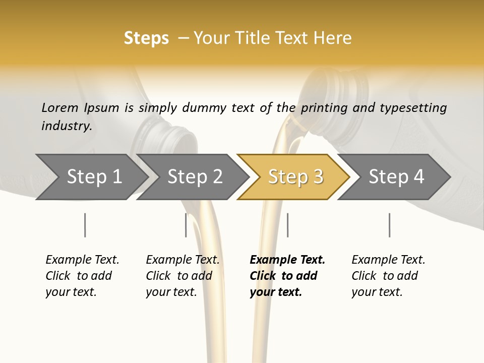 Pouring Isolated Liquid PowerPoint Template