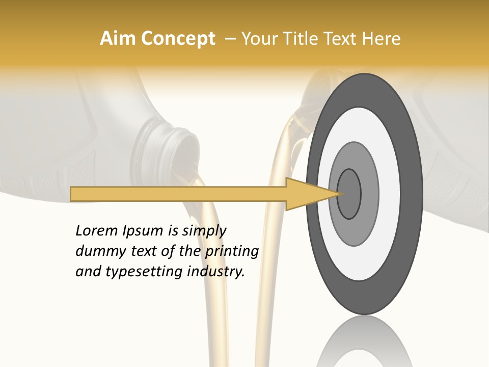 Pouring Isolated Liquid PowerPoint Template