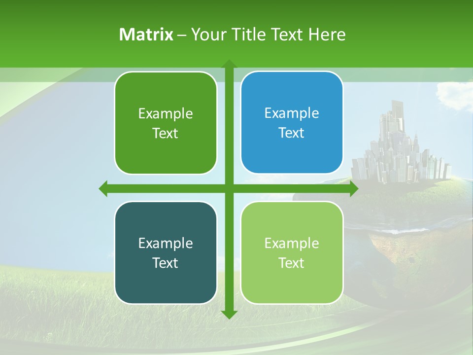 Cloud Wind Leaf PowerPoint Template