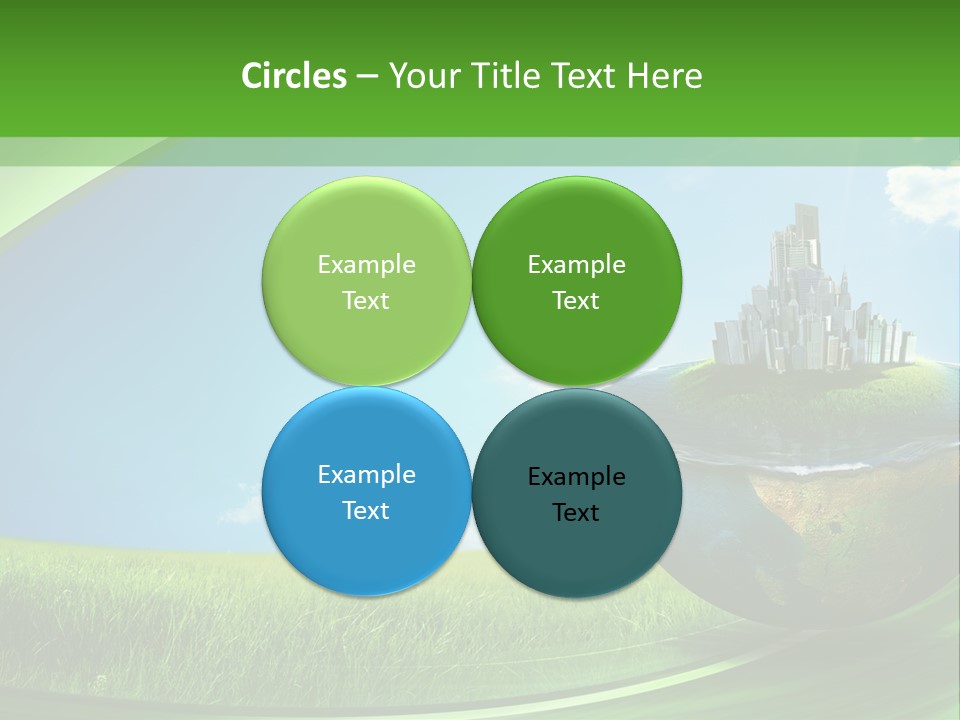 Cloud Wind Leaf PowerPoint Template