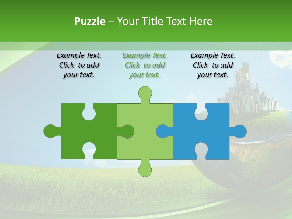 Cloud Wind Leaf PowerPoint Template