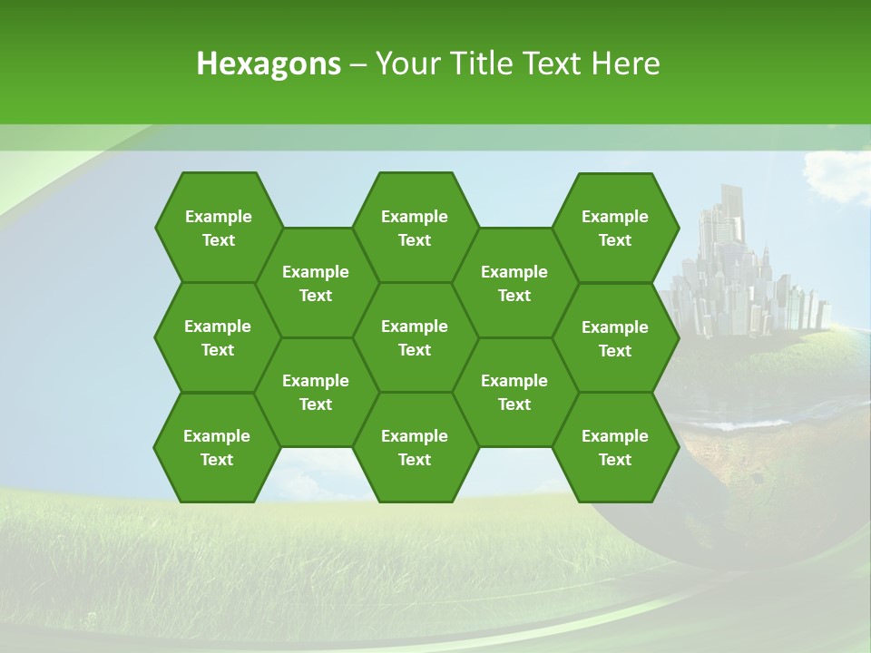 Cloud Wind Leaf PowerPoint Template