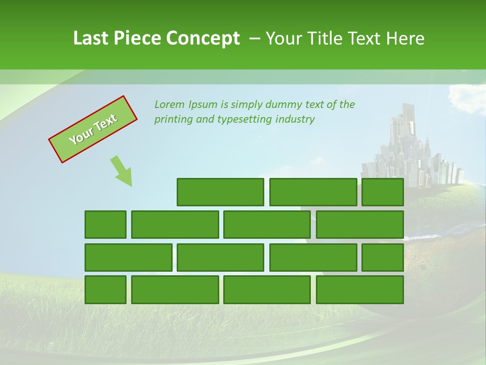 Cloud Wind Leaf PowerPoint Template