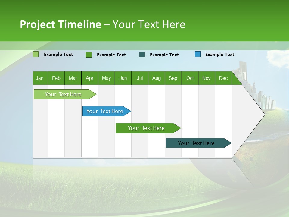 Cloud Wind Leaf PowerPoint Template
