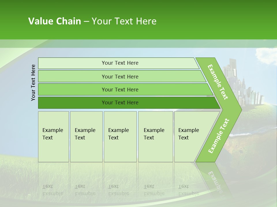 Cloud Wind Leaf PowerPoint Template