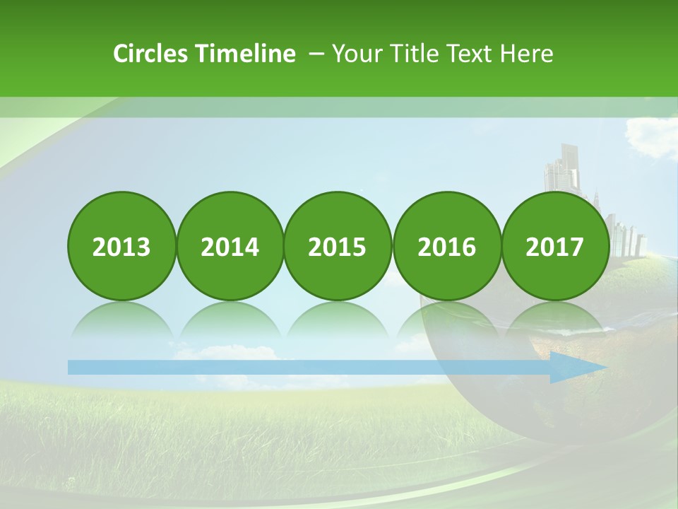 Cloud Wind Leaf PowerPoint Template