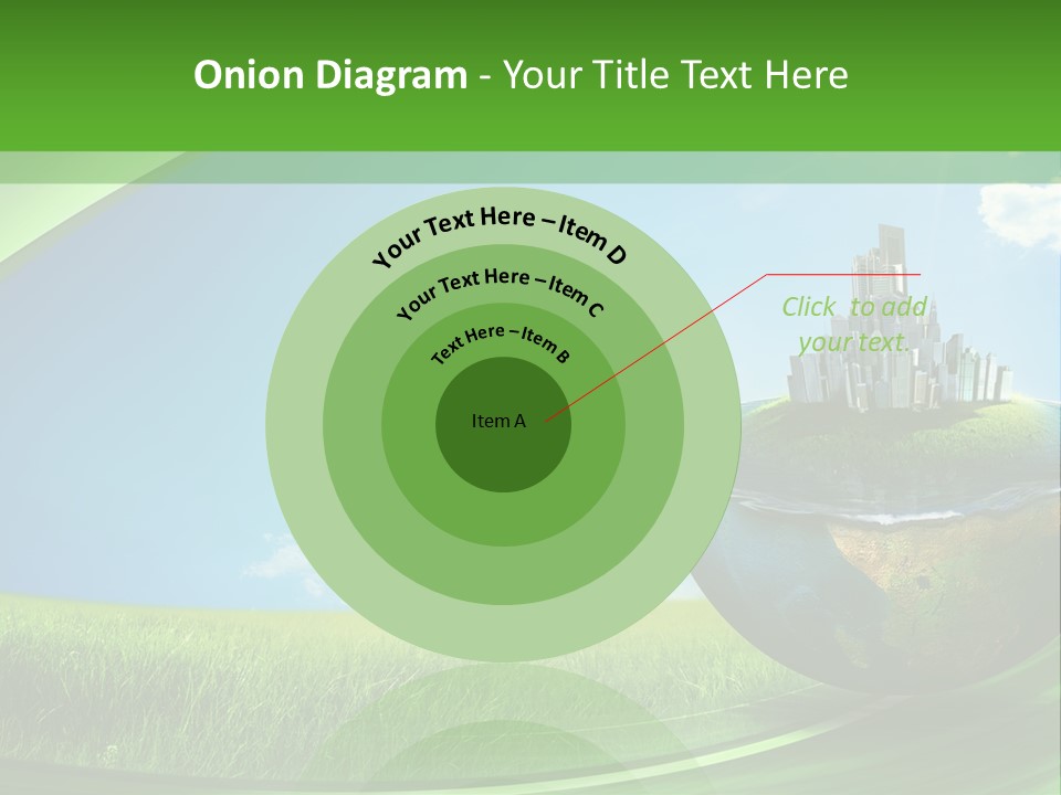 Cloud Wind Leaf PowerPoint Template