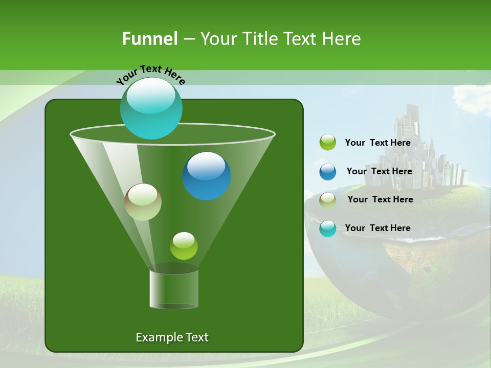 Cloud Wind Leaf PowerPoint Template