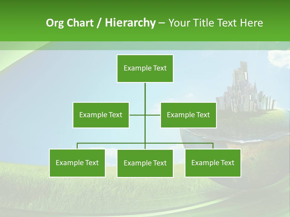 Cloud Wind Leaf PowerPoint Template