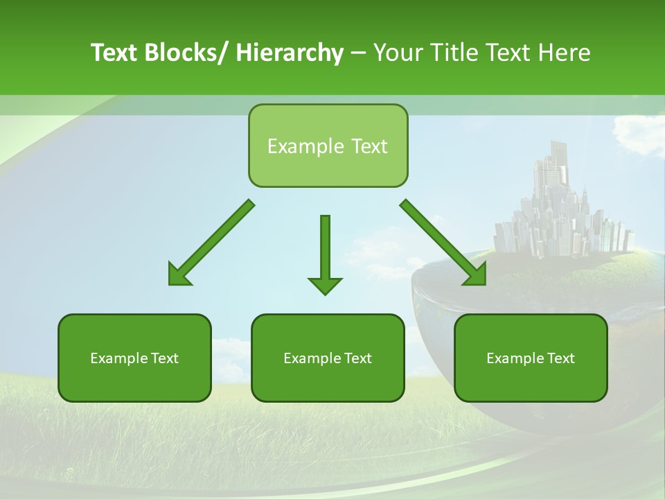 Cloud Wind Leaf PowerPoint Template