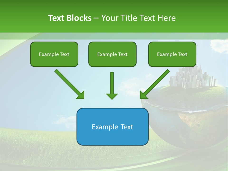 Cloud Wind Leaf PowerPoint Template