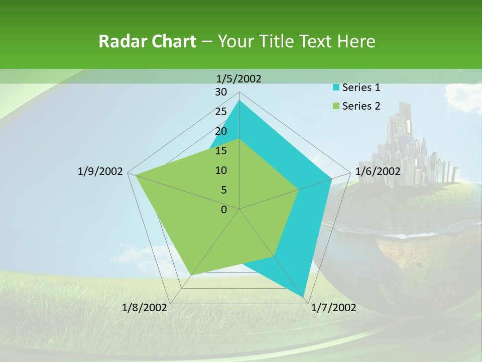Cloud Wind Leaf PowerPoint Template