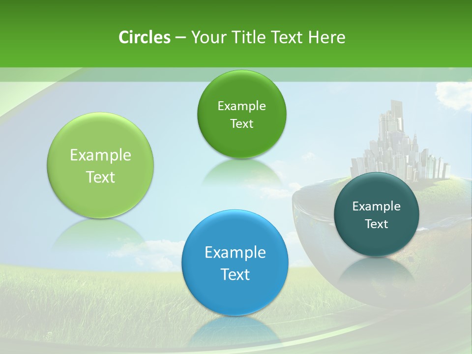 Cloud Wind Leaf PowerPoint Template