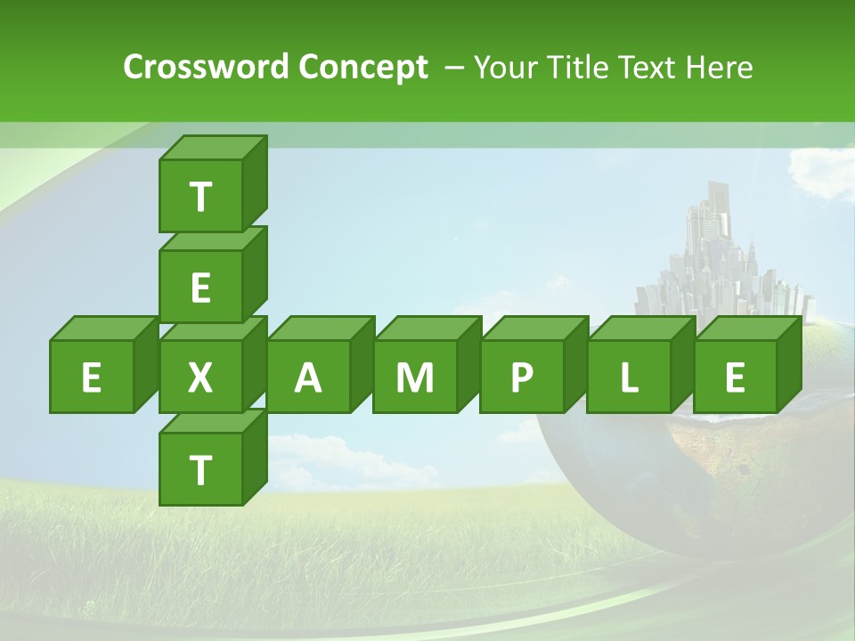 Cloud Wind Leaf PowerPoint Template