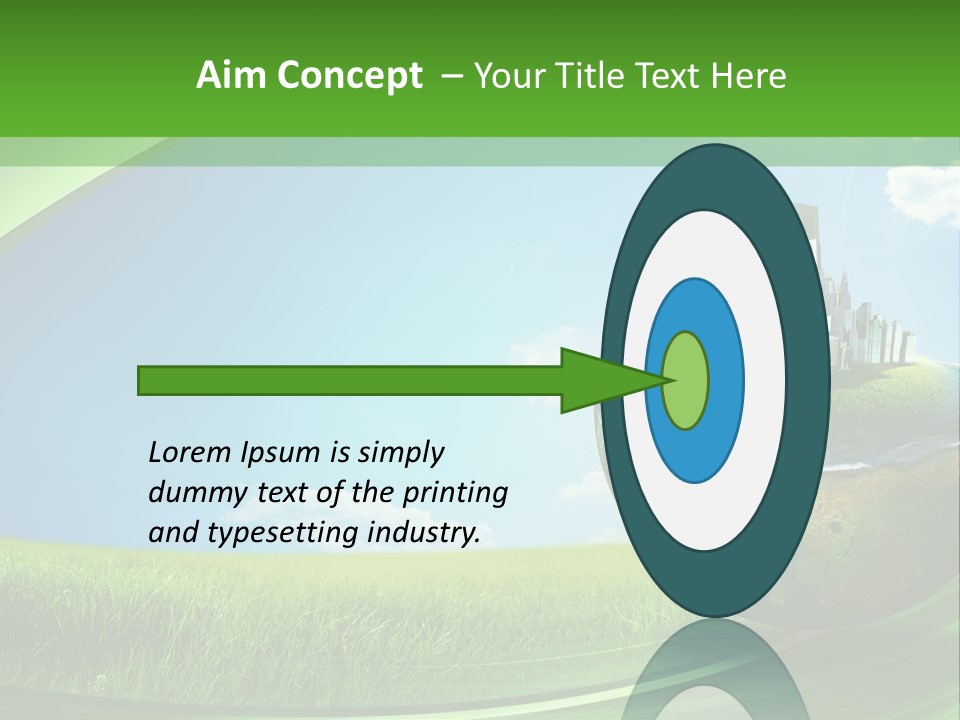 Cloud Wind Leaf PowerPoint Template