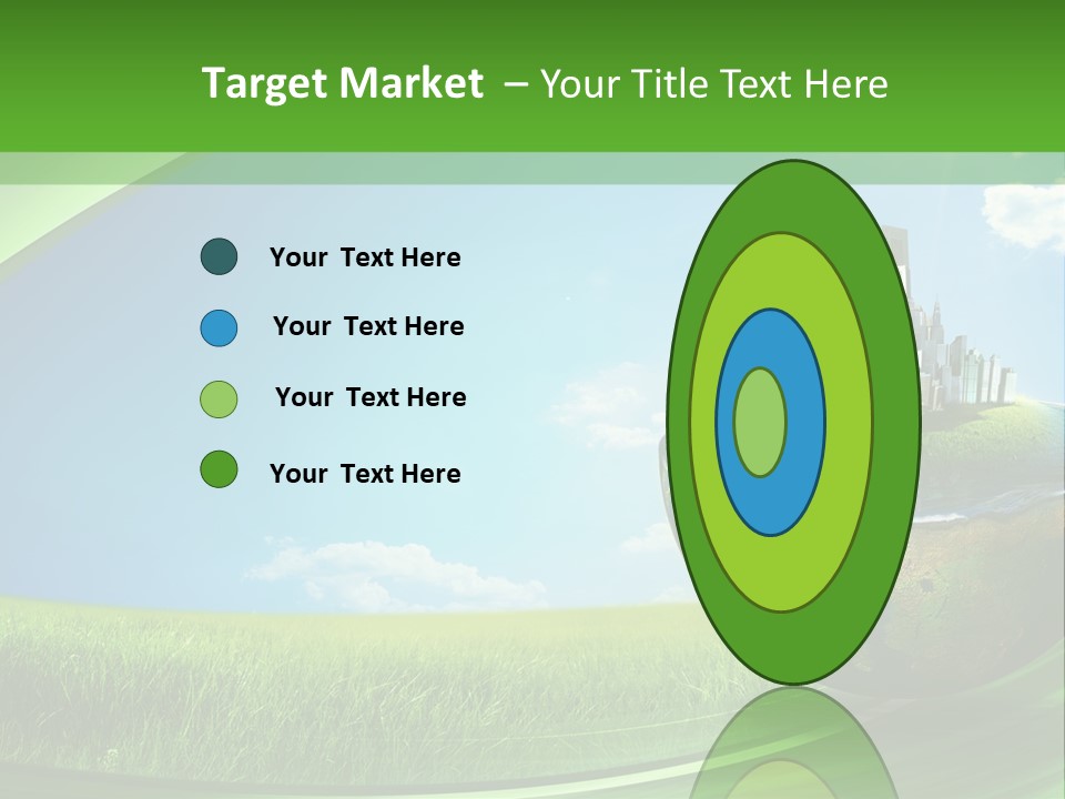 Cloud Wind Leaf PowerPoint Template