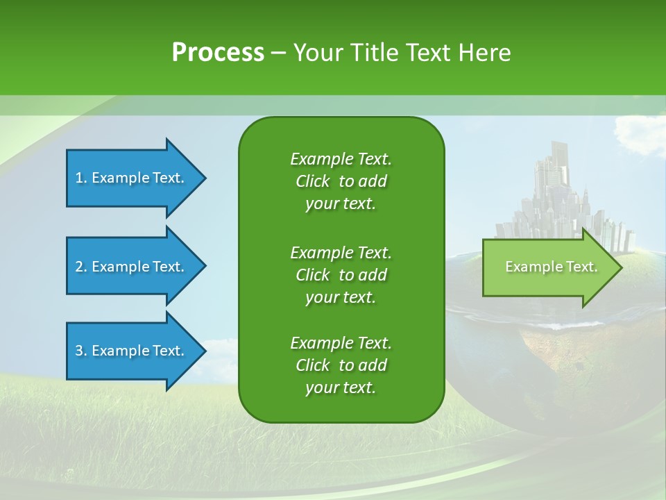 Cloud Wind Leaf PowerPoint Template