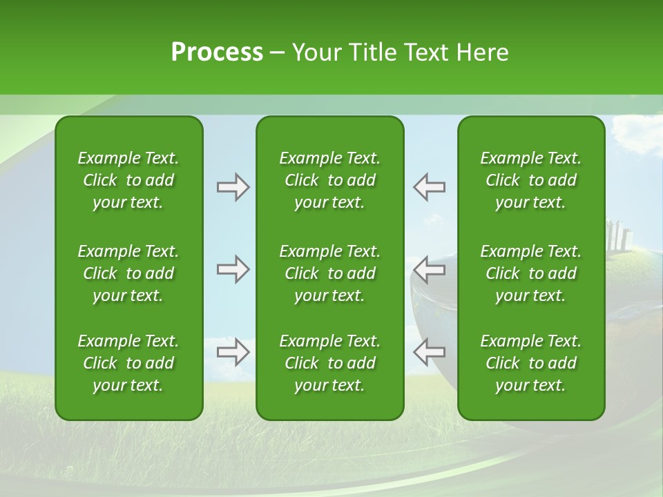 Cloud Wind Leaf PowerPoint Template