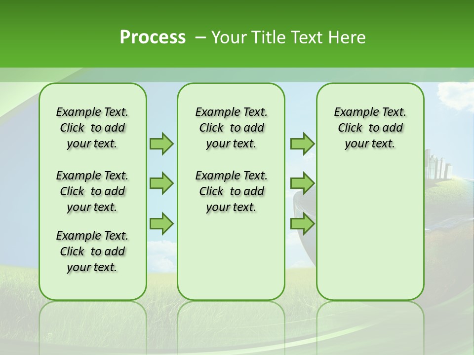 Cloud Wind Leaf PowerPoint Template