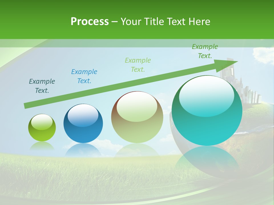 Cloud Wind Leaf PowerPoint Template
