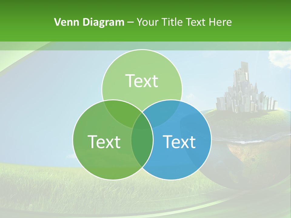 Cloud Wind Leaf PowerPoint Template