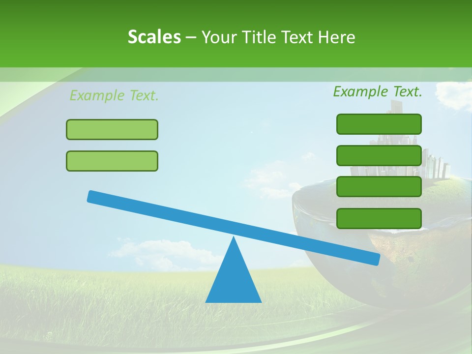 Cloud Wind Leaf PowerPoint Template