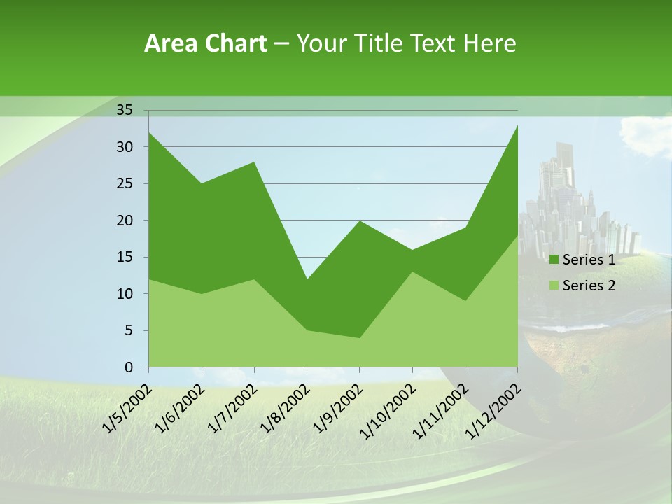Cloud Wind Leaf PowerPoint Template