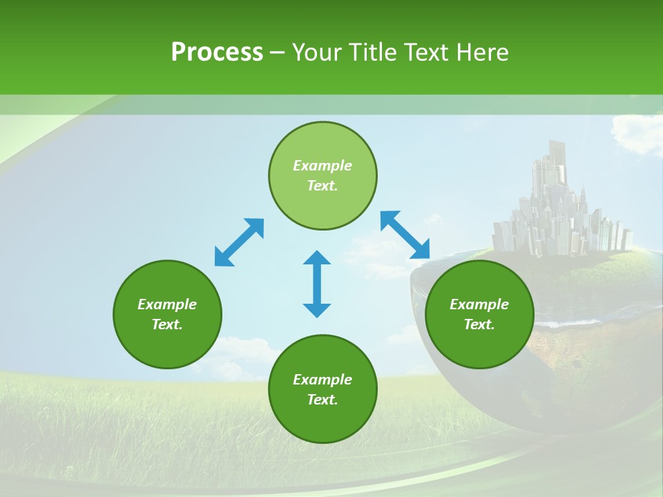 Cloud Wind Leaf PowerPoint Template