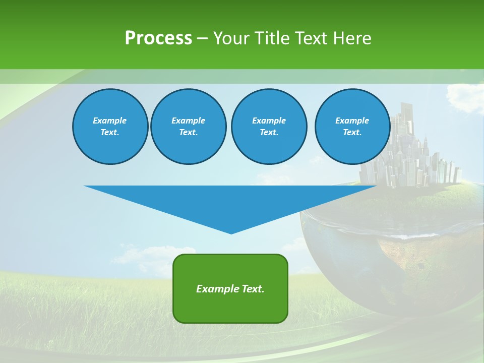Cloud Wind Leaf PowerPoint Template