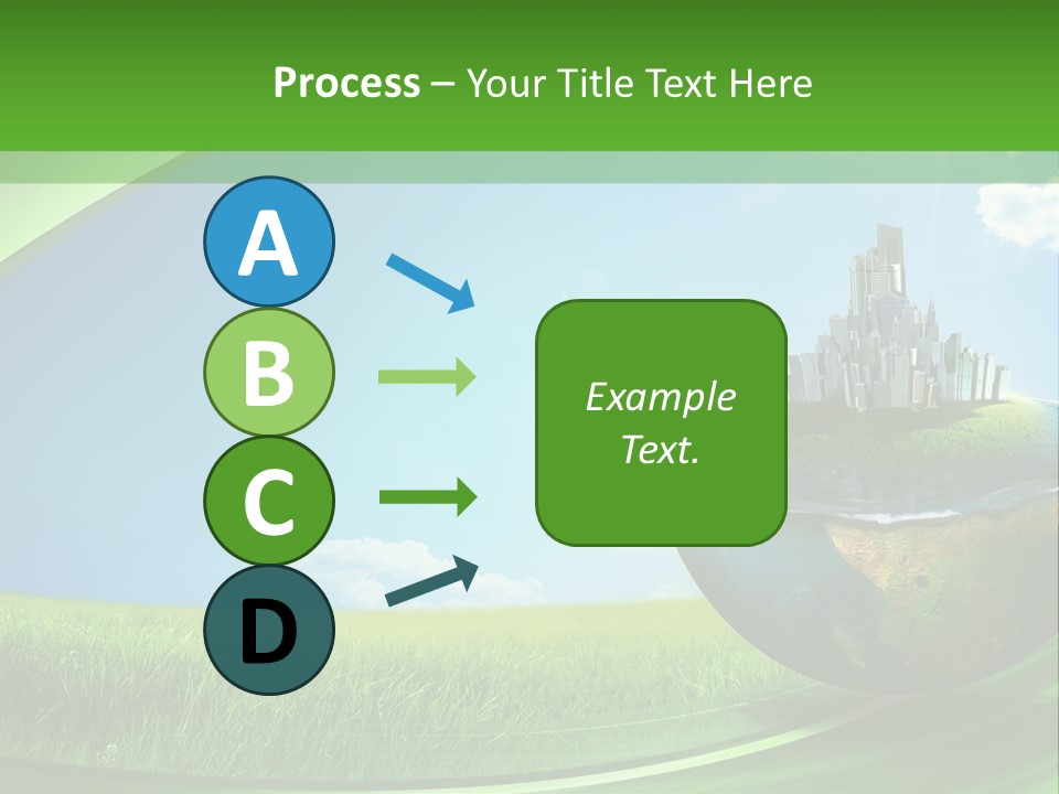 Cloud Wind Leaf PowerPoint Template