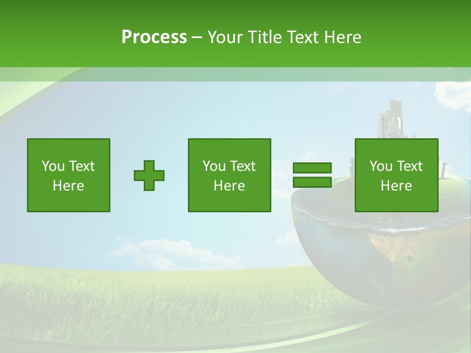 Cloud Wind Leaf PowerPoint Template