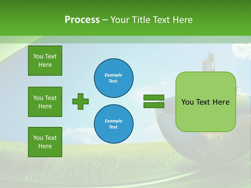 Cloud Wind Leaf PowerPoint Template
