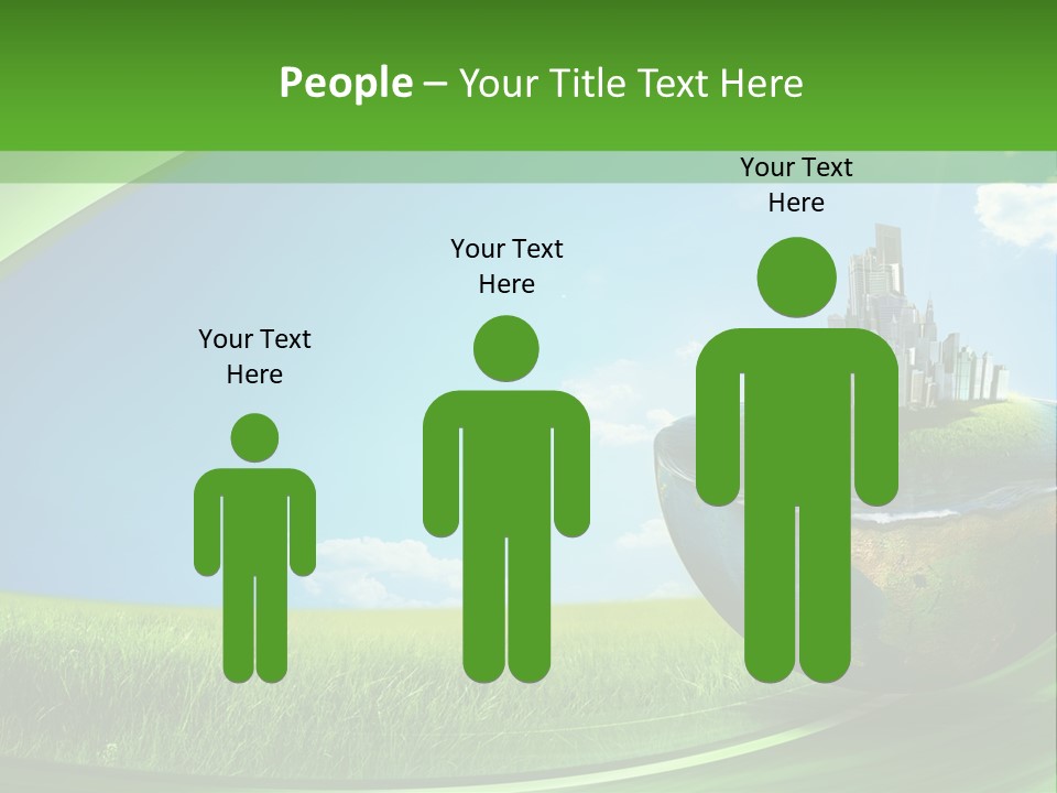 Cloud Wind Leaf PowerPoint Template