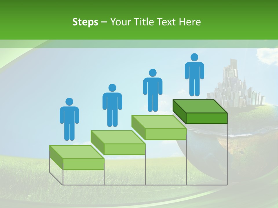 Cloud Wind Leaf PowerPoint Template