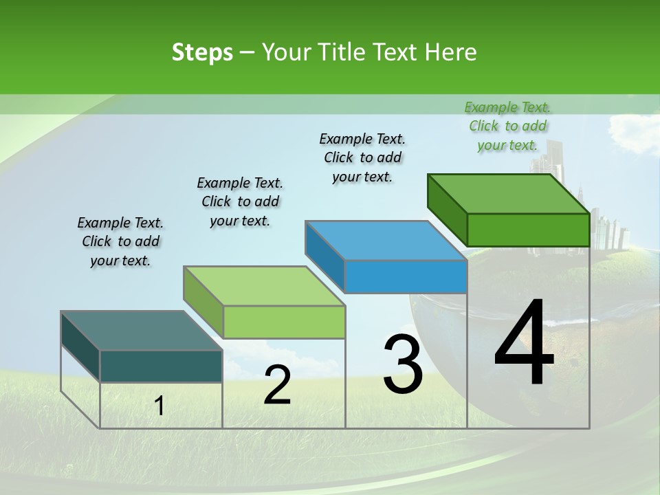 Cloud Wind Leaf PowerPoint Template