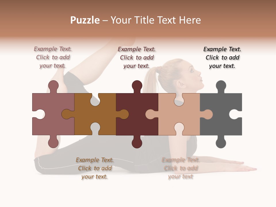 Athletic Female Muscular PowerPoint Template