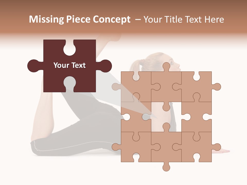 Athletic Female Muscular PowerPoint Template