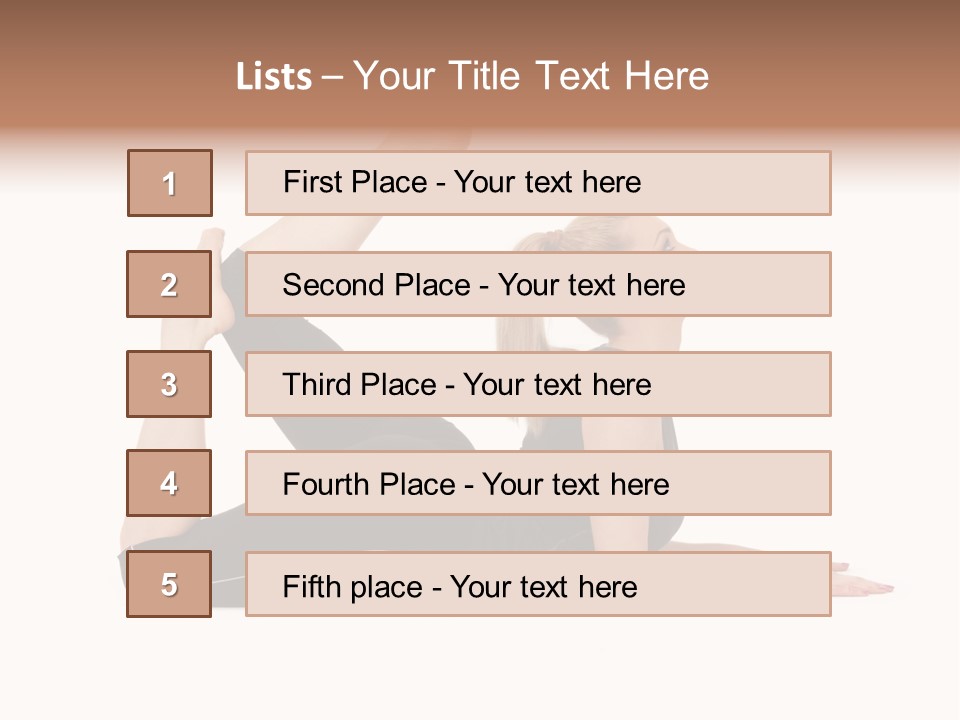 Athletic Female Muscular PowerPoint Template
