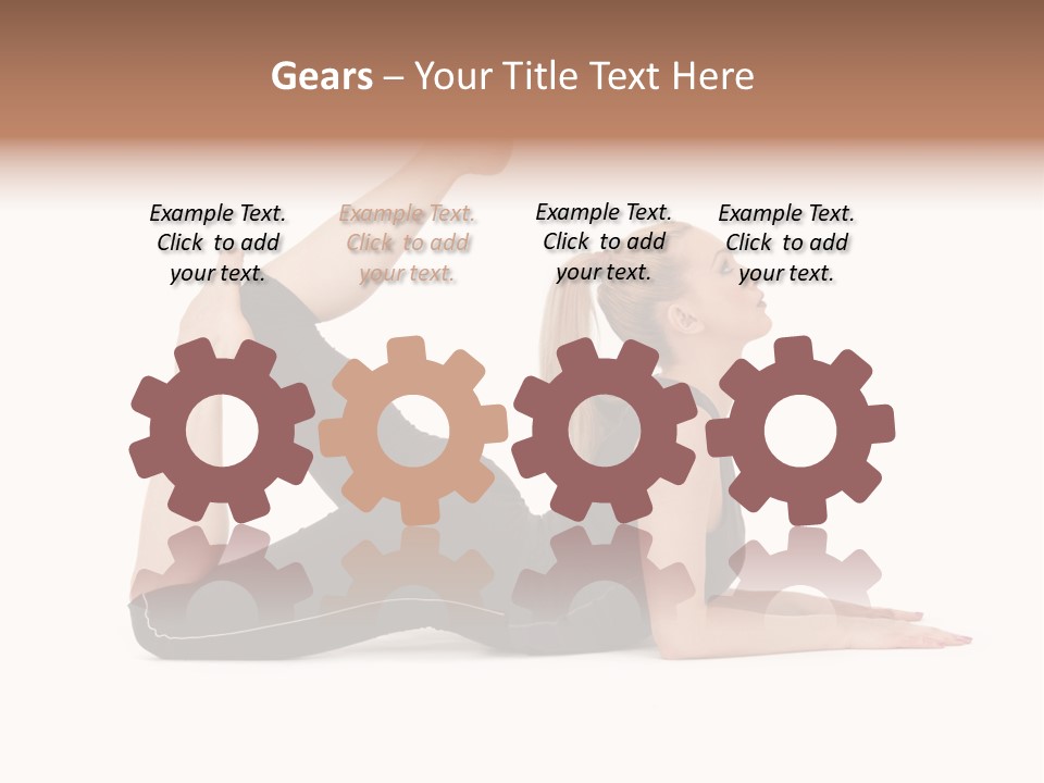 Athletic Female Muscular PowerPoint Template