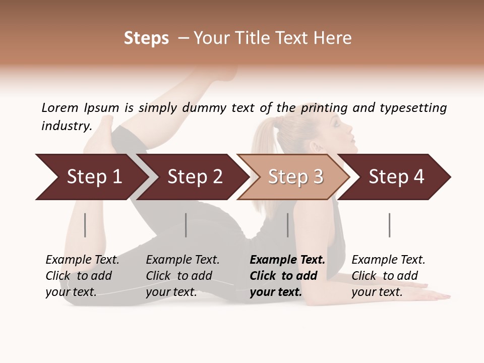 Athletic Female Muscular PowerPoint Template