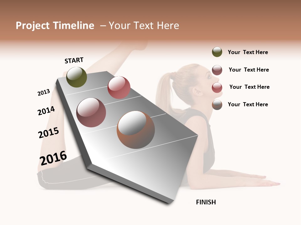 Athletic Female Muscular PowerPoint Template