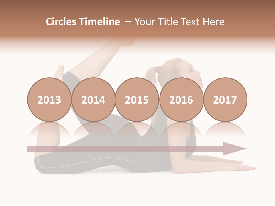 Athletic Female Muscular PowerPoint Template